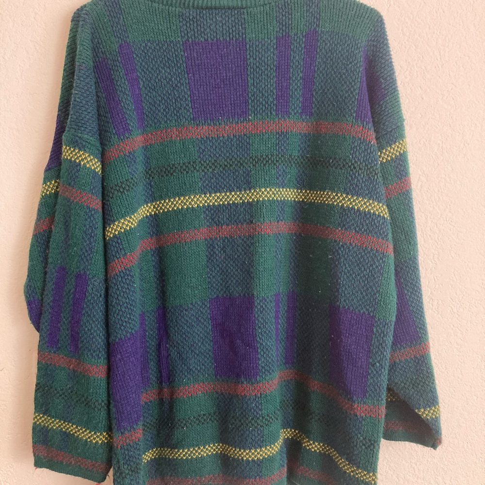 Vintage Plaid Sweater - Picture 2 of 8